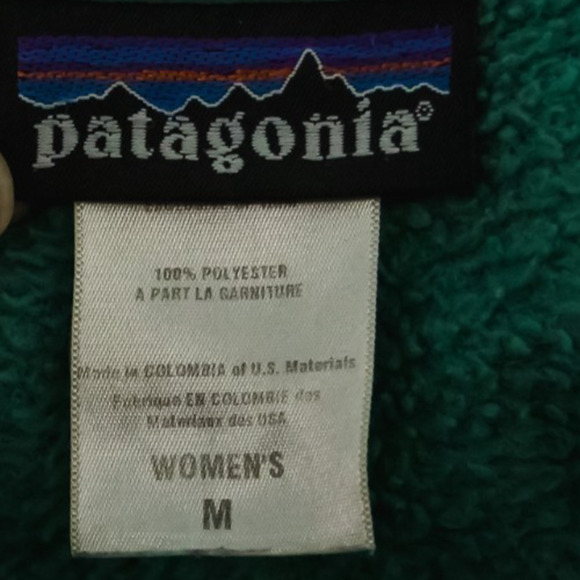 Patagonia Size Medium M Green R2 Regulator Fleece Zip Long Sleeve Knit Jacket - Picture 6 of 10